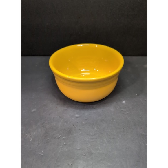 Fiesta Marigold Classic Rim Bowl, Fiestaware Circular Mark, 6 7/8" Diameter Dish - Picture 1 of 9